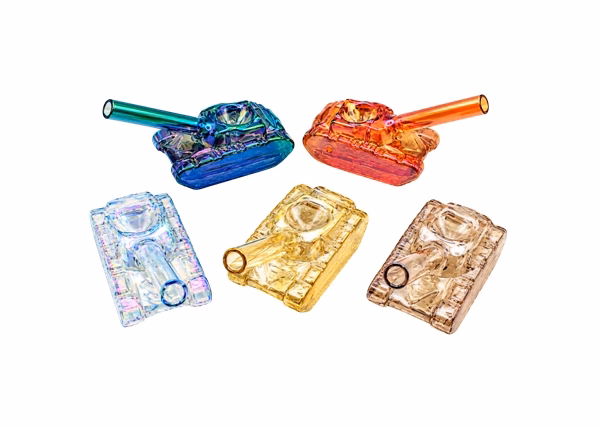 5ct 4" Electroplated Tanktastic Hand Pipe Assortment