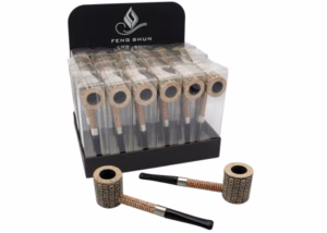 Feng Shun Wood Pipe - Corn Cob Design 24pk