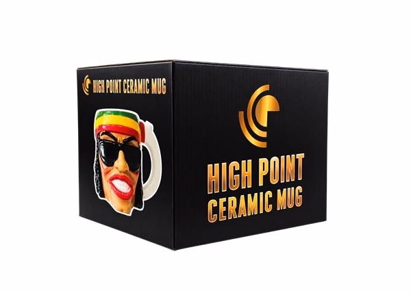 High Point Hand Pipe – Rasta Man Mug