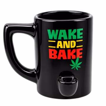 High Point Hand Pipe – Rasta Wake and Bake Mug