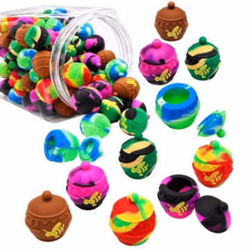 Silicone Stash Container – 5ml Honey Pot Jars 100pk