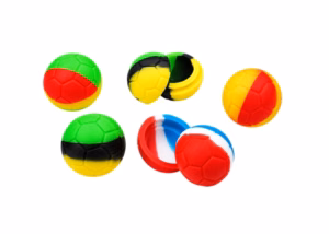 40ct Silicone Stash Container - 8ml Honeycomb Soccer Ball