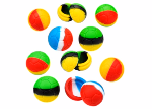40ct Silicone Stash Container - 8ml Honeycomb Soccer Ball