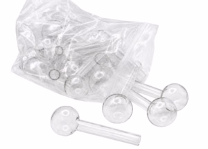 20ct 4″ 16mm Jumbo Oil Burners – Clear