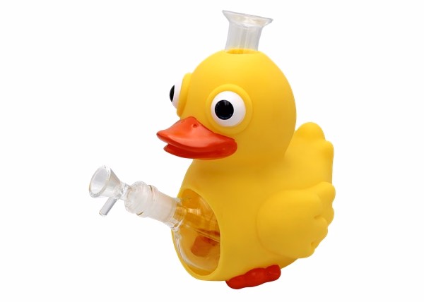 9" Large Yellow Duck PVC Water Pipe