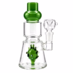 6" Mini Funky Face Perk Geometric Neck Water Pipe