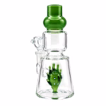 6" Mini Funky Face Perk Geometric Neck Water Pipe