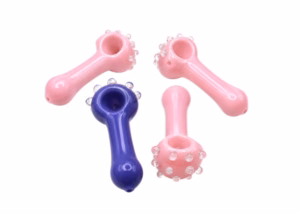 6ct 3.5" Multi Marble Head Color Spoon Hand Pipe
