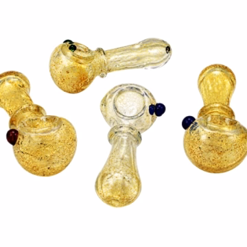 4ct 3" Single Rim Silver Fumed Hand Pipe