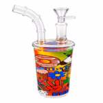 6" Sip Ease Sticker Palooza Art Water Pipe
