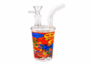 6" Sip Ease Sticker Palooza Art Water Pipe