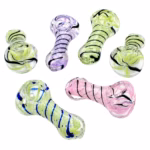 6ct 2.5" Swirl Slyme Rod Art Work Hand Pipe