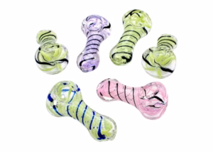 6ct 2.5" Swirl Slyme Rod Art Work Hand Pipe
