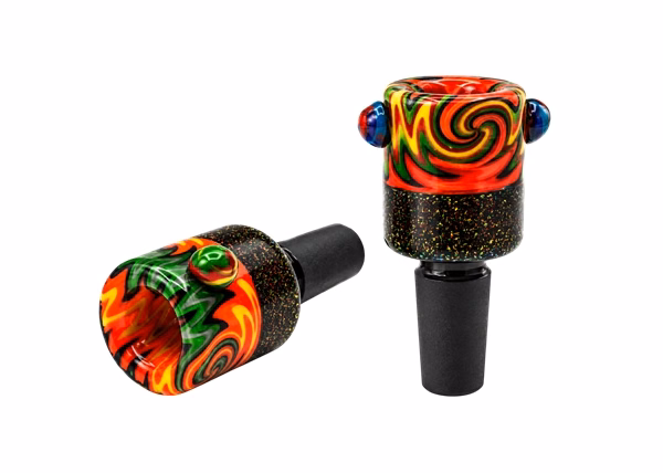 2ct 14mm Wig Wag Art Grip Groove Dicro Bowl