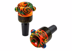 2ct 14mm Wig Wag Art Grip Groove Dicro Bowl