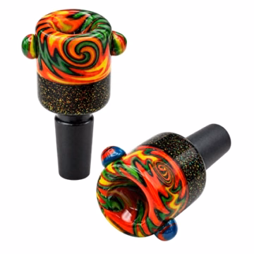 2ct 14mm Wig Wag Art Grip Groove Dicro Bowl
